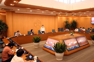 Quang cảnh cuộc họp.