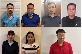 Bảy bị can trong đường dây sản xuất sách giáo khoa giả.
