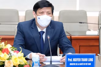 Bộ trưởng Y tế Nguyễn Thanh Long tại buổi làm việc.