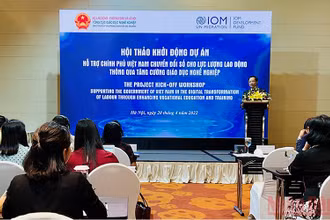 Hội thảo khởi động dự án “Hỗ trợ Chính phủ Việt Nam chuyển đổi số cho lực lượng lao động thông qua tăng cường giáo dục nghề nghiệp”.