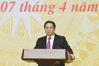 Thủ tướng Phạm Minh Chính chủ trì phiên họp thứ nhất của Ban Chỉ đạo An toàn, an ninh mạng quốc gia. (Ảnh: Trần Hải) 