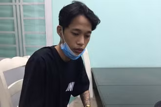 Đối tượng Nguyễn Chí Bình bị bắt giữ. 