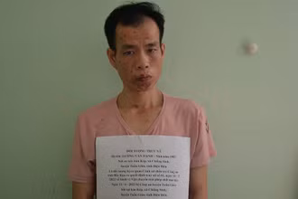 Lường Văn Hạnh khi bị bắt giữ.
