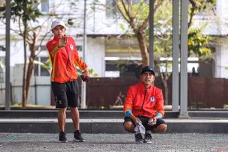Đội tuyển bi sắt Việt Nam nỗ lực tập luyện hướng tới SEA Games 31. (ẢNH: SƠN BÁCH)