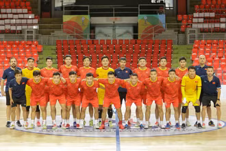Các thành viên đội tuyển futsal Việt Nam. (Ảnh: VFF)