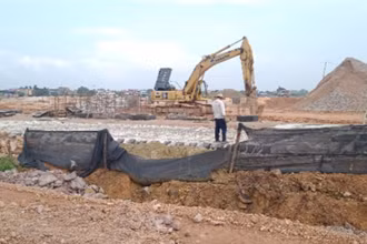 Dự án khu dân cư tổ 14, phường Túc Duyên, thành phố Thái Nguyên được đấu thầu từ đầu năm 2021, gần đây giá vật tư tăng cao làm các nhà thầu khó khăn.