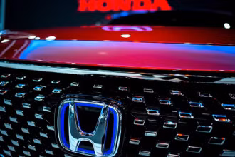 Logo của hãng xe ô-tô Honda (Nhật Bản). (Ảnh: Reuters)