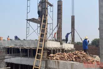Công trình vi phạm tại Phú Xuyên.