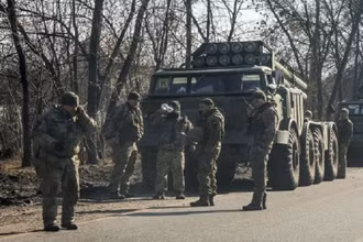 Binh sĩ Ukraine tại khu vực Kharkov (Nguồn: Reuters)