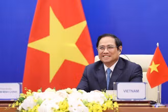 Thủ tướng Phạm Minh Chính phát biểu tại Hội nghị cấp cao lần thứ 4 khu vực châu Á-Thái Bình Dương về Nước.
