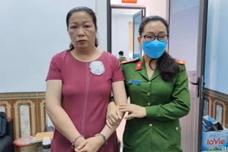 Bị can Trần Thị Vân khi bị bắt tạm giam.