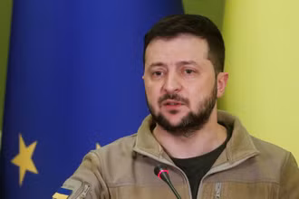 Tổng thống Ukraine Volodymyr Zelensky. (Ảnh: Reuters)