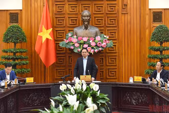 Thủ tướng Phạm Minh Chính chủ trì cuộc họp.