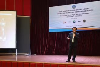 Bộ trưởng Nông nghiệp và Phát triển nông thôn Lê Minh Hoan phát biểu tại Diễn đàn.