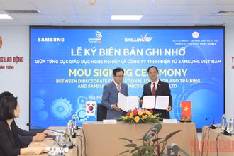 Lễ ký kết Biên bản ghi nhớ về chương trình hỗ trợ cho thí sinh và chuyên gia Việt Nam tham dự Kỳ thi Tay nghề thế giới lần thứ 46.