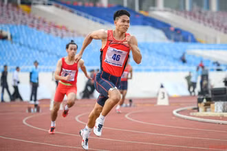 Giải điền kinh tiền SEA Games 31 tại sân vận động quốc gia Mỹ Đình. (Ảnh: THÀNH ĐẠT)