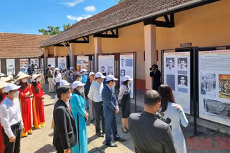 Không gian triển lãm chuyên đề “Côn Đảo-Đà Lạt, điểm kết nối văn hóa và du lịch”.