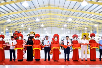 Khánh thành Nhà máy may thêu xuất khẩu số 3 của Công ty TNHH Babeenien Việt Nam tại Lào Cai.