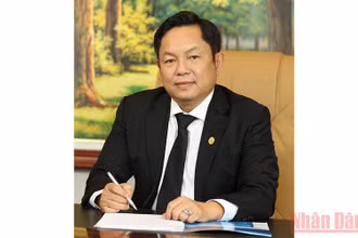 Phó Chủ tịch kiêm Tổng thư ký Hiệp hội mắc-ca Việt Nam Huỳnh Ngọc Huy.