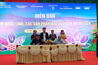 Ký kết biên bản ghi nhớ hợp tác phát triển sâm Ngọc Linh.