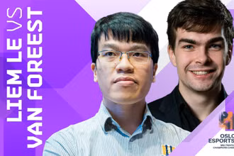 Lê Quang Liêm giành chiến thắng qua loạt tie-break cờ chớp trước Van Foreest. (Ảnh: Chess24)