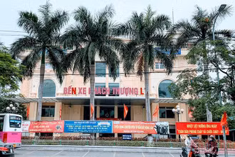 Bến xe Thượng Lý - nơi xảy ra vụ gây rối trật tự công cộng khiến Giám đốc Công ty Sơn Trường bị khởi tố.
