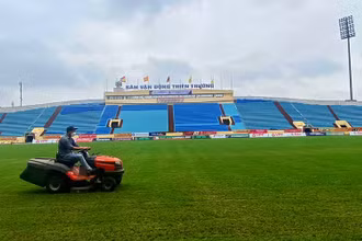 Sân vận động Thiên Trường đã được đầu tư hơn 25 tỷ đồng để sửa chữa, nâng cấp các hạng mục phục vụ SEA Games 31.