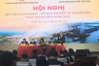 Toàn cảnh hội nghị kết nối ngân hàng - doanh nghiệp và người dân tỉnh Thanh Hóa năm 2022.