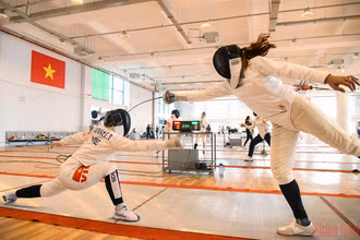 Mặc dù gặp khó, nhưng đấu kiếm Việt Nam vẫn đặt quyết tâm cao ở SEA Games 31 sắp tới. (ẢNH: THÀNH ĐẠT)