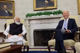 Tổng thống Mỹ Joe Biden và Thủ tướng Ấn Độ Narendra Modi. (Nguồn: Reuters)