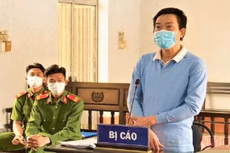 Bị cáo Dương Ngọc Đức tại phiên tòa.