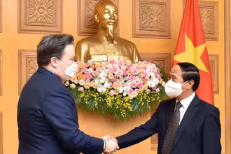 Phó Thủ tướng Lê Văn Thành tiếp Đại sứ Hoa Kỳ tại Việt Nam.
