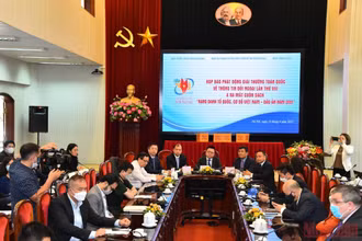Hình ảnh họp báo phát động Giải thưởng toàn quốc về thông tin đối ngoại lần thứ VIII