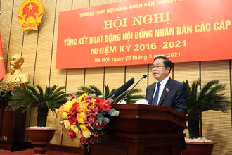 Phó Chủ tịch Quốc hội Đỗ Bá Tỵ phát biểu chỉ đạo hội nghị. Ảnh: DUY LINH