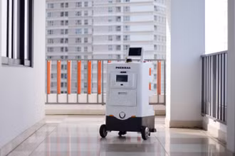 Robot tự hành cho các khu cách ly.