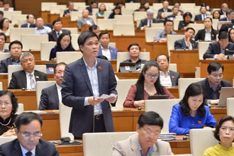 Đại biểu Quốc hội Ngọ Duy Hiểu (Hà Nội) góp ý kiến tại phiên thảo luận. Ảnh: quochoi.vn