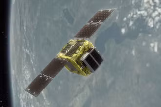 Hình ảnh minh họa về tàu dọn rác không gian. Ảnh: Astroscale.