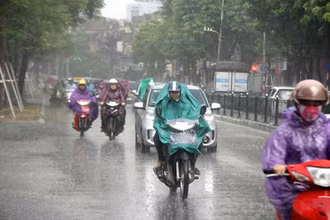 Không khí lạnh gây mưa rào và dông ở Bắc Bộ. (Ảnh minh họa)