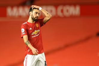 Bruno không thể cứu MU khi vào sân từ ghế dự bị. (Ảnh: Getty Images) 