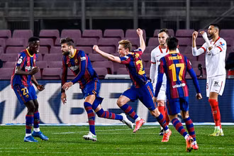 Barca giành quyền vào Chung kết Cúp Nhà vua Tây Ban Nha. (Ảnh: AP)