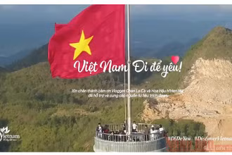 Một trích đoạn trong đoạn phim mở màn của Chương trình "Việt Nam: Đi để yêu!" (Ảnh chụp màn hình)