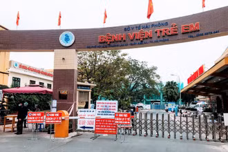 Bệnh viện Trẻ em Hải Phòng tạm thời bị phong tỏa.