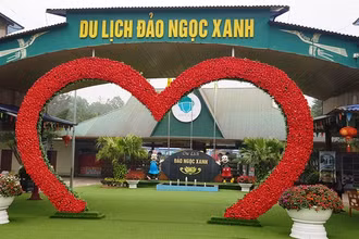 Khu du lịch Đảo Ngọc Xanh, nơi xảy ra vụ tai nạn đáng tiếc.