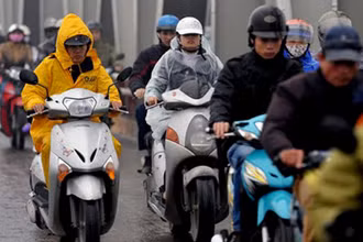 Khu vực Hà Nội đêm nay và ngày 28-1, có mưa, trời chuyển rét. (Ảnh minh họa)