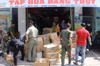 Cửa hàng nơi phát hiện làm hàng giả.