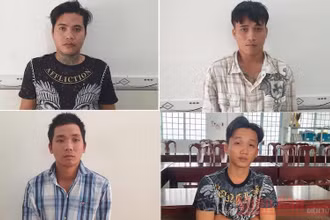 Các đối tượng vừa bị bắt giữ.