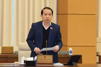 Chủ nhiệm Ủy ban Pháp luật Hoàng Thanh Tùng. Ảnh: QUANG KHÁNH