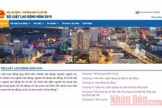 Ra mắt trang thông tin chính thức về Bộ luật Lao động năm 2019
