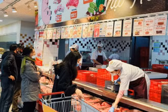 Central Retail bình ổn giá bán thịt lợn. (Ảnh: Big C cung cấp)