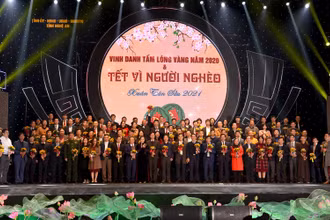 Nghệ An vinh danh những tấm lòng vàng vì cộng đồng năm 2020 và Tết vì người nghèo Xuân Tân Sửu 2021.